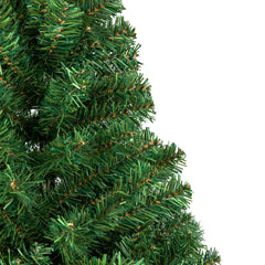 Artificial Christmas tree branch tips with green hinged needles and gold accents
